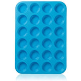 Lucentee Silicone Muffin Pan for Baking, 24 Cup