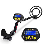 Metal Detector - High-Accuracy Metal Finder with LCD Display, Discrimination Mode, Distinctive Audio Prompt, 10” Waterproof Search Coil for Underwater Metal Detecting, Metal Detector with P/P Function