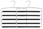 TOPIA HANGER Pants Hangers Slacks Hangers 2 Pack, Swing Arm Slack Hanger, Space Saving Non-Slip Foam Padded Closet Storage Organizer for Pants Jeans Trousers Skirts Scarf CT08B