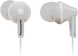 Panasonic ErgoFit In-Ear Earbud Headphones RP-HJE120-KA (Matte Black) Dynamic Crystal-Clear Sound, Ergonomic Comfort-Fit