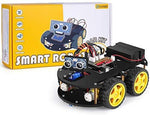 ELEGOO UNO R3 Project Smart Robot Car Kit V 3.0 Plus with UNO R3, Line Tracking Module, Ultrasonic Sensor, IR Remote Control etc. Intelligent and Educational Toy Car Robotic Kit for Arduino Learner