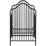 Little Seeds Rowan Valley Lanley Metal Crib and Changing Table Set, Black