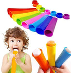 GOLBCNG Silicone Popsicle Molds, Colorful Ice Pop Mold with Lids for Ice Cream Make DIY Summer Frozen Ice Cream Mold Kitchen Tools, Pack of 8
