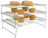 Surpahs 304 Grade Stainless Steel 3-Tier Stackable Cooling Rack Set