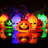 AYOGU Halloween Pumpkin LED Fairy String Lights,32 LED Lights Jack o Lantern (Set of 2 Packs),Perfect Outdoor/Indoor/Home/Party/Halloween Decoration