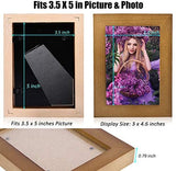 AIFUSI Solid Wood Picture Frame, 8X11.5 Photo Frame with Mat 4A Letter Size Decorative Poster Document Frame Desktop Tabletop Display/Wall Mount - 1 Pack