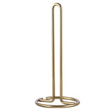 Paper Towel Holder Countertop, TY Storage Metal Standing Simply Tear Roll Holder, Fits Standard and Jumbo-Sized Rolls for Kitchen Countertop, Golden