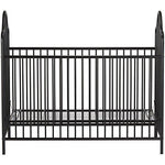 Little Seeds Rowan Valley Lanley Metal Crib and Changing Table Set, Black