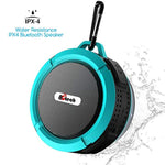 Shower Speaker, 8Gtech IPX5 Waterproof Bluetooth Speaker with 6H Playtime, 5W Big Sound, Built-in Mic, Portable Speaker with Suction Cup & Sturdy Hook, Suit for Bathroom, Hiking, Biking, Pool