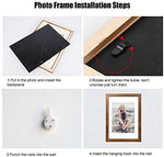 AIFUSI Solid Wood Picture Frame, 8X11.5 Photo Frame with Mat 4A Letter Size Decorative Poster Document Frame Desktop Tabletop Display/Wall Mount - 1 Pack