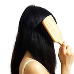 Naturaloox Pure 100% Natural Boar Bristle Paddle Hair Brush For Healthy Hair Distribute Natural Oils & Stimulate Scalp, Improve Hair Growth, Naturally Conditions Hair,...