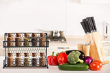 Sorbus Spice Rack Multi-Purpose Organizer- 2 Tier Wall Mount or Counter Top Display Storage Spice Rack