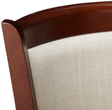 Great Deal Furniture Davis Fabric Swivel Backed Counter Stool