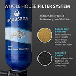 Aquasana Whole House Water Filter System - Filters Sediment & 97% Of Chlorine - Carbon & KDF Home Water Filtration - EQ-1000