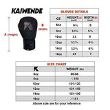 Boxing Gloves (6oz, 8oz, 10oz, 12oz, 14oz, 16oz) Punching Bag Mitts, Muay Thai,UFC MMA Kickboxing Fight Training Gloves by KAIWENDE-BX01