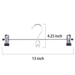 Tosnail 12 Pack Add-On Hangers Stackable Hangers Metal Pants Skirt Hangers Cascading Hangers with 2-Adjustable Clips