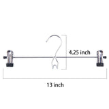 Tosnail 12 Pack Add-On Hangers Stackable Hangers Metal Pants Skirt Hangers Cascading Hangers with 2-Adjustable Clips