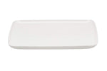 Red Vanilla Every Time Rectangular Dinner Plate, Set Of 6, 10.5" x 8.5", White