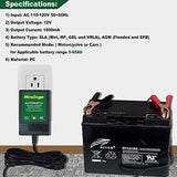 Mroinge MBC010 Automotive Trickle Maintainer 12V 1A Smart Automatic Charger for Car Motorcycle Boat Lawn Mower SLA ATV Wet Agm Gel Cell Lead Acid Batteries