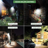 BAXIA TECHNOLOGY Solar Lights Outdoor, Wireless 100 LED Solar Motion Sensor Lights Waterproof Security Wall Lighting Outside for Front Door, Backyard, Steps, Garage, Garden (2000LM, 4PACK)