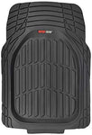 Motor Trend MT-923-GR Flextough Contour Liners - Deep Dish Heavy Duty Rubber Floor Mats for Car Suv Truck and Van - All Weather Protection, Gray