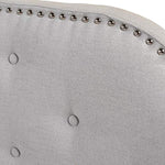 Austell Light Grey Fabric Queen/Full Headboard