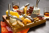 LUNAR Premium 6-Piece Cheese Knife Set - Complete Stainless Steel Cheese Knives Collection