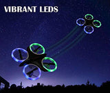 RC Drone for Kids and Beginners, MINI Drones with LED Lights RC Quadcopter Headless Mode 2.4GHz 4 Chanel 6 Axis Gyro Steady Hold Height Helicopter Gifts for Boys or Girls, Easy Fly for Training