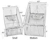 AmazingTraps The Amazing Humane Rat Trap w/Starter Bait - Catches Rats, Mice, Squirrels, Opossums, Moles, Weasels, Gophers, and Other Small Animals