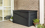 Keter Java XXL 230 Gallon Outdoor Storage Deck Box, Grey