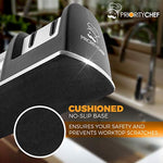 PriorityChef Knife Sharpener for Straight and Serrated Knives, 2-Stage Diamond Coated Wheel System, Sharpens Dull Knives Quickly, Safe and Easy to Use