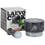 Marble Mortar and Pestle Set - [5.5 Inch, 17 Oz] Unique Double Sided - Pestle and Mortar Bowl Solid Stone Grinder - Guacamole Mortar and Pestle Large - INCLUDED: Silicone Lid/Mat and Spoon