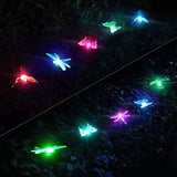 OxyLED Solar Garden Lights, 3 Pack Solar Stake Light Hummingbird Butterfly Dragonfly, Solar Powered Pathway Lights, Multi-Color Changing LED Lights, Outdoor Lighting for Garden/Patio/Lawn