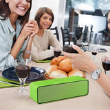 ZoeeTree S4 Wireless Bluetooth Speaker, Portable Stereo Subwoofer with HD Sound and Bass, Built-in Mic, Bluetooth 4.2, TF Card Slot, Outdoor Speakers for iPhone, iPad, Samsung etc (Green)