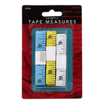 Junipers Soft Vinyl 60 Tape Measure, Assorted Colors, Pack of 3