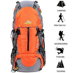 Esup Hiking Backpack, 50L Mountaineering Backpack with 45L+5L Rain Cover