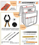 Computer Tool Kits - Professional 17 in 1 Network Cable Maintenance Tools - RJ45/RJ11/8P8C Connectors, LAN/Cat5e/Cat6 Cable Tester, Soldering Iron, Ethernet Stripping/Crimp Pliers Tool kit