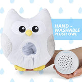 Bubzi Co White Noise Sound Machine & Sleep Aid Night Light. New Baby Gift, Woodland Owl Decor Nursery & Portable Soother Stuffed Animals Owl with 10 Popular Songs for Crib to Comfort Plush Toy by Bubzi Co