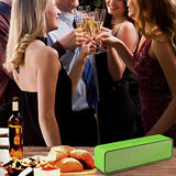 ZoeeTree S4 Wireless Bluetooth Speaker, Portable Stereo Subwoofer with HD Sound and Bass, Built-in Mic, Bluetooth 4.2, TF Card Slot, Outdoor Speakers for iPhone, iPad, Samsung etc (Green)