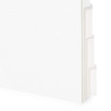 Blue Summit Supplies 3 Ring Binder Dividers with Reinforced Edge, 1/5 Cut Tabs, Letter Size, 3 Hole Punch Section Index Dividers for Binders, White, 100 Page Divider Pack