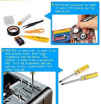 Computer Tool Kits - Professional 17 in 1 Network Cable Maintenance Tools - RJ45/RJ11/8P8C Connectors, LAN/Cat5e/Cat6 Cable Tester, Soldering Iron, Ethernet Stripping/Crimp Pliers Tool kit