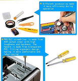 Computer Tool Kits - Professional 17 in 1 Network Cable Maintenance Tools - RJ45/RJ11/8P8C Connectors, LAN/Cat5e/Cat6 Cable Tester, Soldering Iron, Ethernet Stripping/Crimp Pliers Tool kit