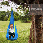 INTEY kids Hanging Chair Child Pod Swing Chair Nook Kids Hammock Chair for Outdoor and Indoor Use