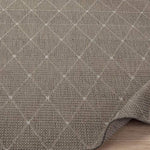 Ottomanson Jardin Collection sisal Area Rug, 5'3""X7'3"", Grey Trellis