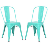 POLY & BARK EM-112-BLK-X4 Trattoria Side Chair in Black (Set of 4)