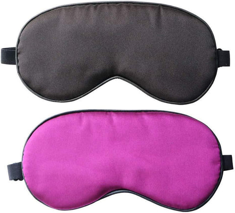 Sleeping Eye Mask for Women Men Cute Blindfold Sleep Mask Eyeshades Night Black