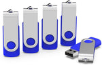 KEXIN 10 Pack 32 GB Flash Drive USB Thumb Drive 32GB USB 2.0 Drives Bulk Jump Drive Memory Stick Data Storage Pen Drive, Blue