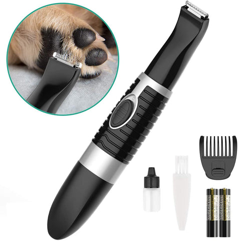 Elfirly Dog Grooming Clippers,Cordless Small Pet Hair Trimmer,Low Noise for Trimming Dog's Hair Around Paws, Eyes, Ears, Face, Rump-Black