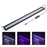 Hygger Full Spectrum Aquarium Light with Aluminum Alloy Shell Extendable Brackets, White Blue Red LEDs, External Controller, for Freshwater Fish Tank