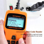 OM123 Vehicle Car Fault Code Reader - TekkPerry Mini Portable LCD OBDMATE OBDII OBD2 EOBD+CAN Scan Scanner Tool Car Vehicle Auto Engine Trouble Analyzer Tester Diagnostic Code Scanner Tool Orange